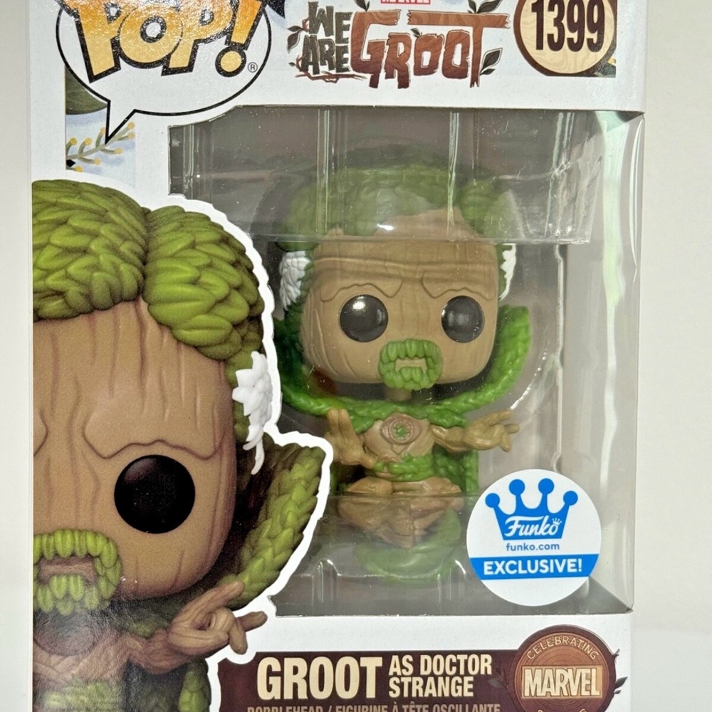 Funko Exclusive Groot as Doctor Strange Figure - Green and Brown #1399
